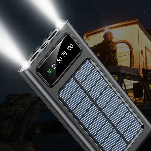 SOLAR POWER BANK 20000, CMAH FAST CHARGING BUILT IN CABLE